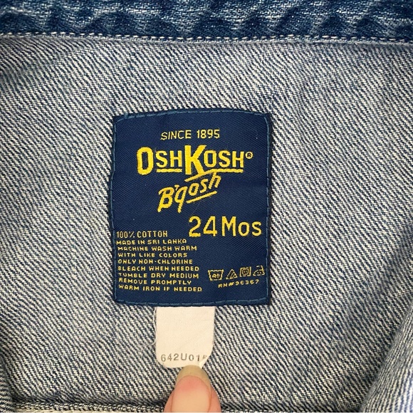 OshKosh BGosh Denim Trucker Baby Jean Jacket - Picture 8 of 8